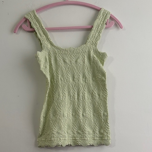 Nikibiki Light Green Textured Tank Top - Picture 1 of 2